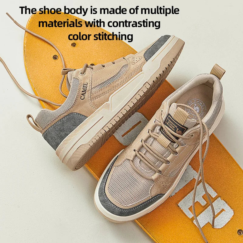 GOLDEN CAMEL Men's Shoes Retro Skateboarding Increased | SAMAG
