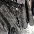 MAMELICCE Original design Removable fur collar jacket Thickened Casual coat Men's clothing Vintage leather jackets overcoats