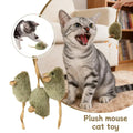 3PCS Mice Plush Cat Toy Simulation Mouse Automatic Chirping Interactive Mice Cat Toy Kitten Bite Resistance Toy Pet Supplies