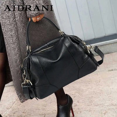 Aidrani New women's retro handbag, large capacity Boston | SAMAG