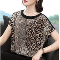 Short - sleeved T - shirt Women's Leopard Print Top Summer - View 6 | SAMAG