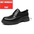 Invisible Comfortable Heightened Shoes for Men 3/6/8CM Thick Platform Genuine Leather Man Dress Shoes Casual Elevator Derby Shoe