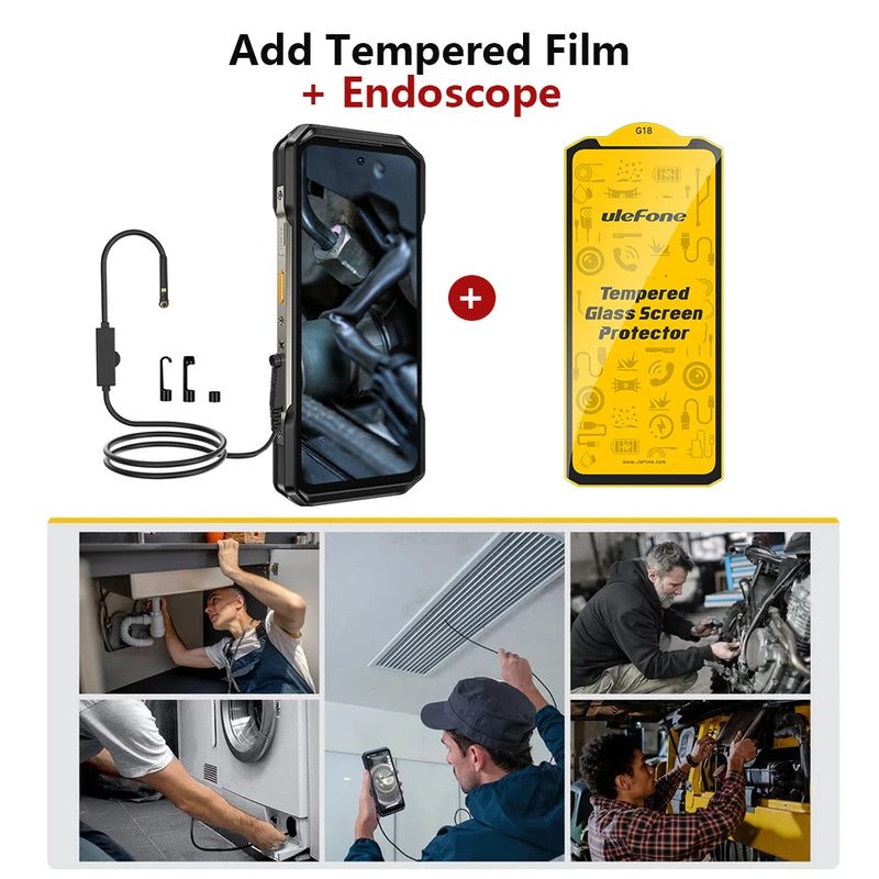 Ulefone Armor 27 Pro 5G Rugged Phone 10600mAh Smartphone Android 14 50MP+64MP Night Vision Camera Up to 24GB+256GB NFC