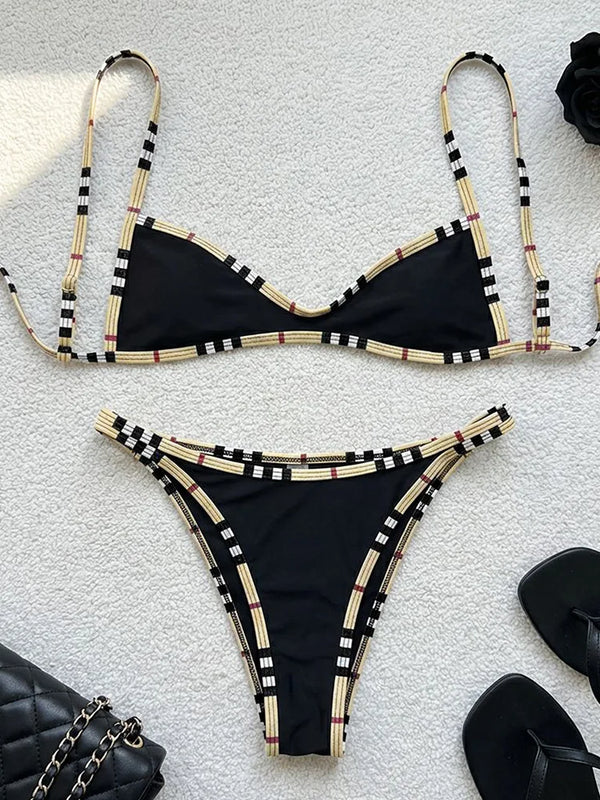 Push Up Bikini Two Piece Swimsuit Sexy Set String | SAMAG
