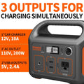 Portable Power Station Explorer 290, 290Wh Backup Lithium Battery, 110V/200W Pure Sine Wave AC Outlet,, Customized