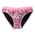 Teens Period Panties Printed Floral Fabric Girls Cotton Underwear 4-Layer Leakproof Heavy Flow Menstrual Panties Briefs