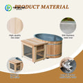 Customized Factory Sale Luxury Freestanding Ice Bath Tub Soaking Hot Tub Custom Cold Plunge Bathtub With Spa