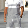 Summer Men's Polo Set - 3D Printed Pattern - Breathable | SAMAG
