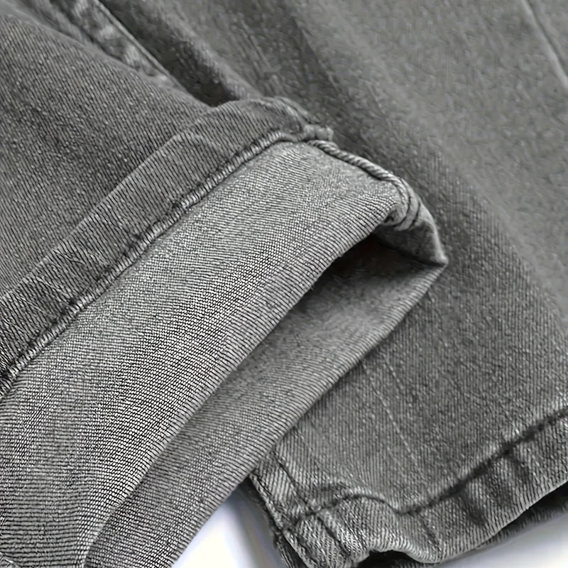 Men's Slim Fit Stretch Denim Jeans with Rips Casual | SAMAG
