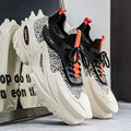 2026 New Model Large Size 39-45 Slip-On Stylish Men's Shoes, Comfortable Color-Blocking Thick-Soled Street Fashion Casual Sneakers