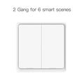MOES 4 Gang Tuya ZigBee Wireless 12 Scene Switch Push Button Controller Battery Powered Automation Scenario for Tuya Devices
