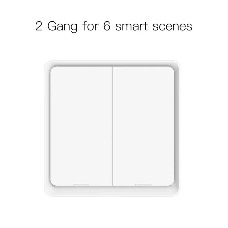 MOES 4 Gang Tuya ZigBee Wireless 12 Scene Switch Push Button Controller Battery Powered Automation Scenario for Tuya Devices