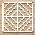 12 PCS Hanging Room Divider Decorative Thick Wall Screen Panels Floral Carving Pattern Hollow Out Design for Bedroom Living Dini