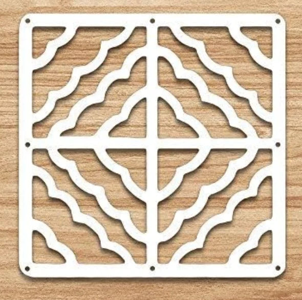 12 PCS Hanging Room Divider Decorative Thick Wall Screen Panels Floral Carving Pattern Hollow Out Design for Bedroom Living Dini