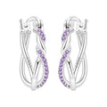 925 Sterling Silver Simple Gold U - shaped Earrings Jewelry Versatile Hoop For Women Fine Birthday Party - Visuel 14 | SAMAG