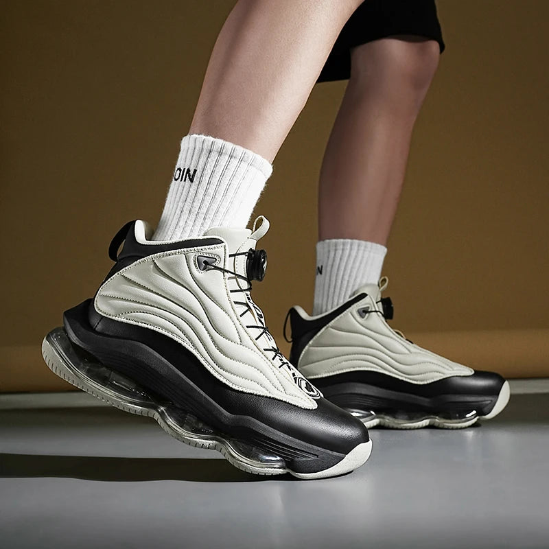 Men's Basketball Shoes Breathable Cushioning Non-Slip Wearable Runing Shoes Gym Training Athletic Basketball Sneakers for Women