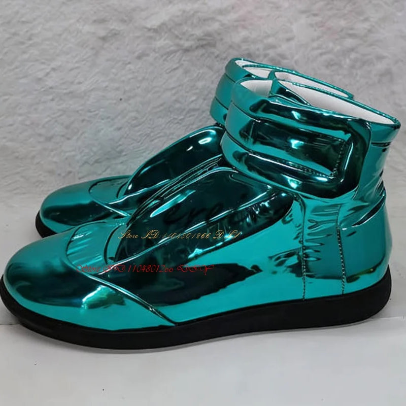 Real Picture Leather Street Style Men's Casual Shoes High Top Sneakers Man Boots Outdoor Activity Zapatillas Hombre Chaussure