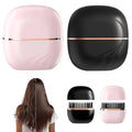 Mini Cordless Hair Straightener Brush, Rechargeable 3-Speed Temp Control, Anti-Scald Portable Travel Hair Styling Comb