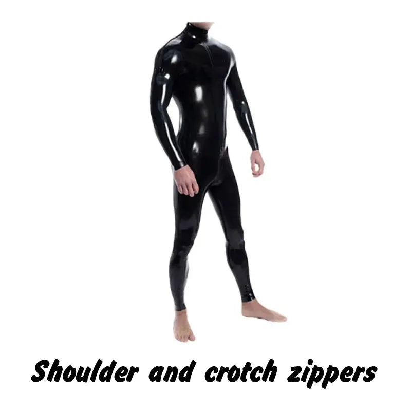 Sexy Hot Selling Natural Latex Catsuits Tights For Men And Women Customized Rubber Fetish Latex Catsuit  Full Body