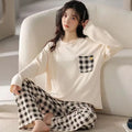 Spring and Autumn New Women's Pajamas Homewear Suit Girls | SAMAG