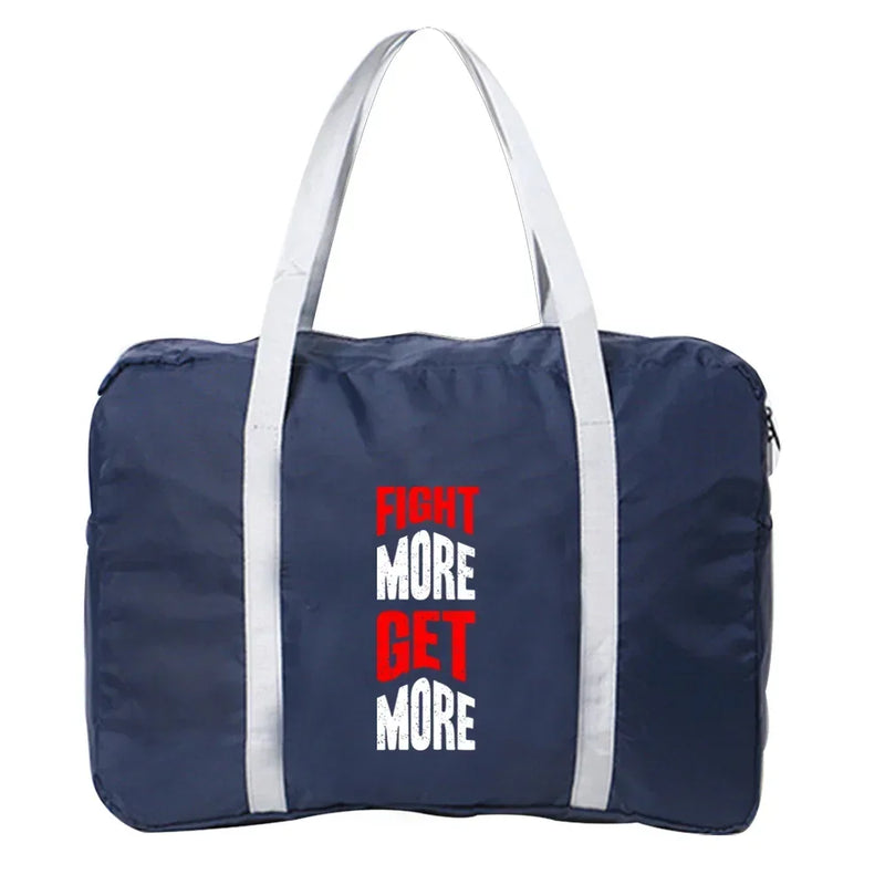 Boston Bag Travel Bag Unisex Foldable Bag Organizers Large Capacity  Portable Phrase Printed Luggage Bags Travel Accessories