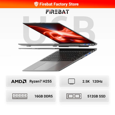 FIREBAT U6B 16 Inch Laptop Ryzen7 8745HS/ H255/R5 6600H | SAMAG