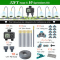 Dual Zone Independent Smart LCD Display Garden Watering Timer Atomization Spray Kit Mist Cooling System Irrigation Controller