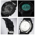 Digital Electronic Watch for Men Sports Super Luminous 49mm 5TM Waterproof Timekeeping Alarm Silicone Calendar Male Watch