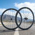 700C Road Disc Carbon Wheelset 32 37 46 50 60 75mm Tubeless Compatible Wheels Center Lock Or 6-blot Lock 6 Pawls 36T Ratchet