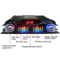 HiFi Sound Amplifier 4 Channel Digital Audio Bluetooth Amplifier Power Karaoke Player FM Radio Support Remote Control