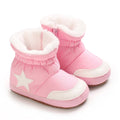 PINK Super Cute Winter Snow Baby Boots Cute Bear Warm Booties For Kids Soft Sole Infant Newborn Toddler Baby Girl Shoes
