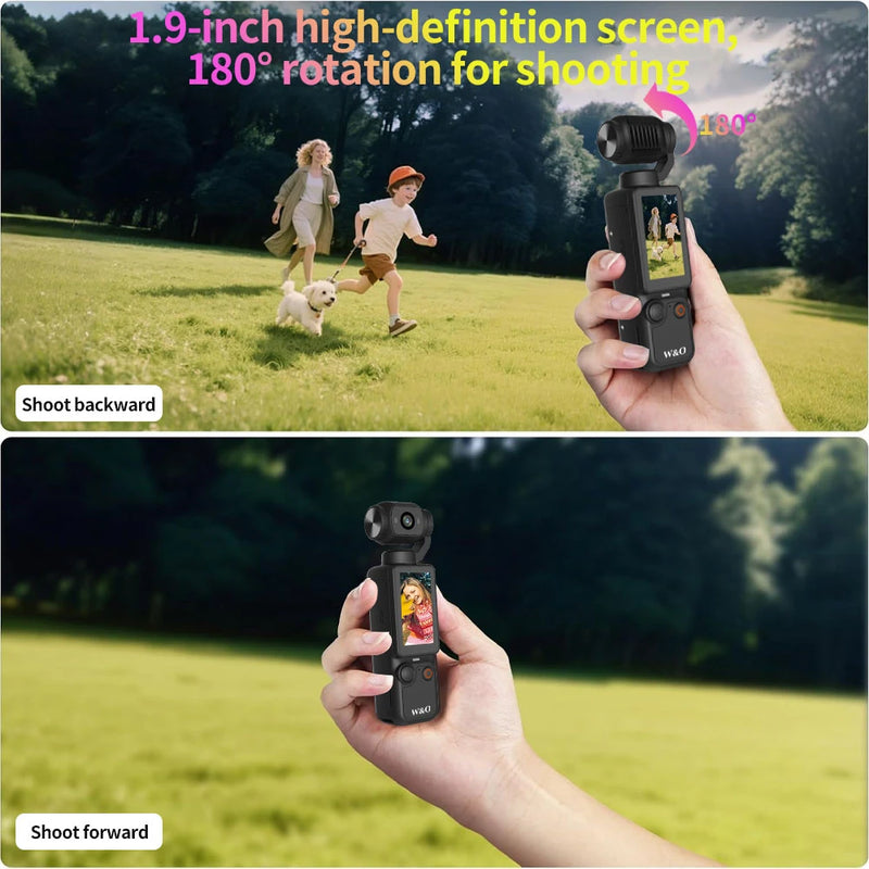 1080P WiFi Sports Wearable Camera Travel Bicycle Driver Recorder Mini Sports Cam for Motorcycle and Vlogging with 32GB SDcard