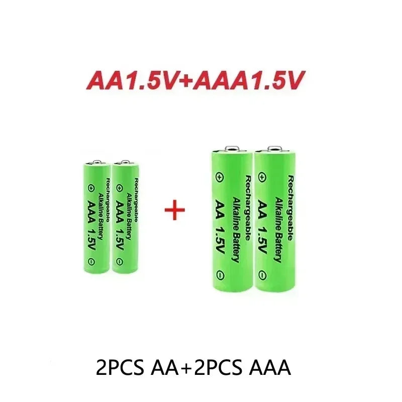 Original Rechargeable Battery 1.5V AA 9800mAh+AAA 8800mAh+Charger for Computer Clock Radio Video Game Digital Camera AA AAA