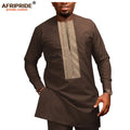 African Men Clothing Casual Tracksuit Dashiki Shirt | SAMAG