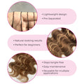 Highlight Miracle Knots Feathered Crochet Human Hair Body Wave 100% Raw Human Hair Extensions Boho Braids Crochet Human Hair