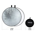 Selens 5 in 1 Collapsible Reflector Board Oval Portable Light Diffuser With Bag for Photo Studio Live Photography Kits 반사판