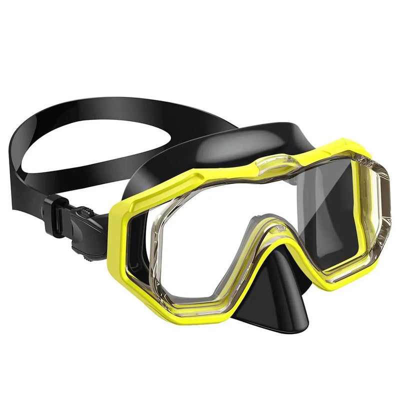 Unisex PC Glass Swim Goggles with Nose Cover PVC Strap | SAMAG