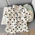 2 Summer Short-Sleeve Pajama Set for Women, Comfortable | SAMAG