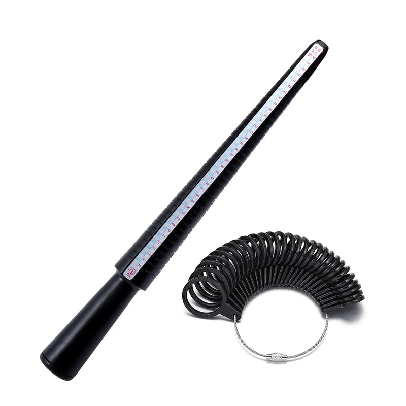Professional Measuring Gauge Finger Ring Stick Sizer UK/US Official British/American For DIY Fashion Jewelry Measuring Tools Set
