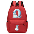 Xmas Snowman Alphabet A-Z Print Backpack for Toddler Girls Boys Schoolbag Holiday Lightweight Kindergarten Kid Daily School Bag