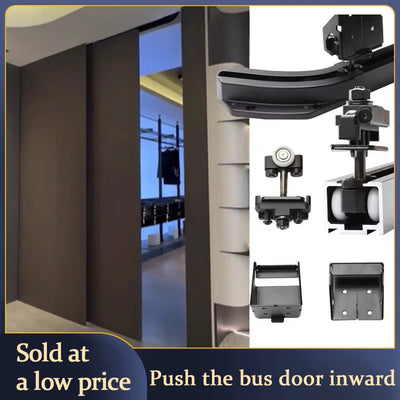 Hidden Push Invisible Sliding Door Track Heavy Duty Space | SAMAG