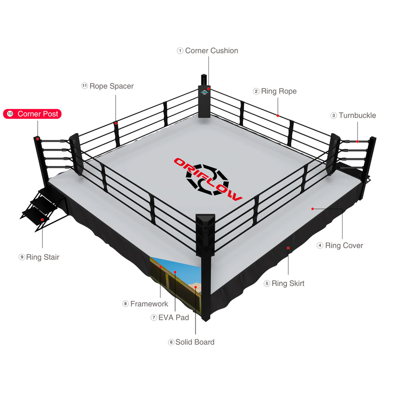 Custom Comfortable Boxing Ring Corner Post Professional - View 2 | SAMAG