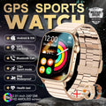 New GPS Military Smart Watch Bulit-in GPS Compass Altimeter Barometric 10ATM IP69K Waterproof AMOLED BT Call Smartwatch