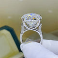 Fashion Moissanite PT950 Platinum 20 Carat Luxury Four - Claw Ring for Women, noble and gorgeous jewelry - Visuel 3 | SAMAG