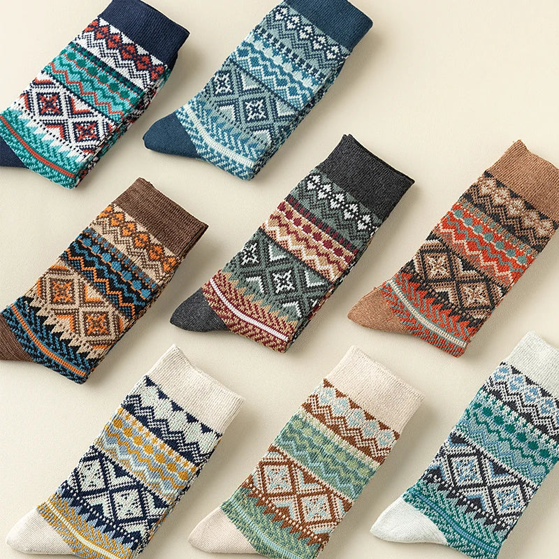 Men's Dress Socks, Cotton Crew 3 Pairs, Breathable | SAMAG