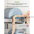 304 Stainless Steel Dish Storage Rack Kitchen Multifunctional Drain Countertop Accessories - View 5 | SAMAG