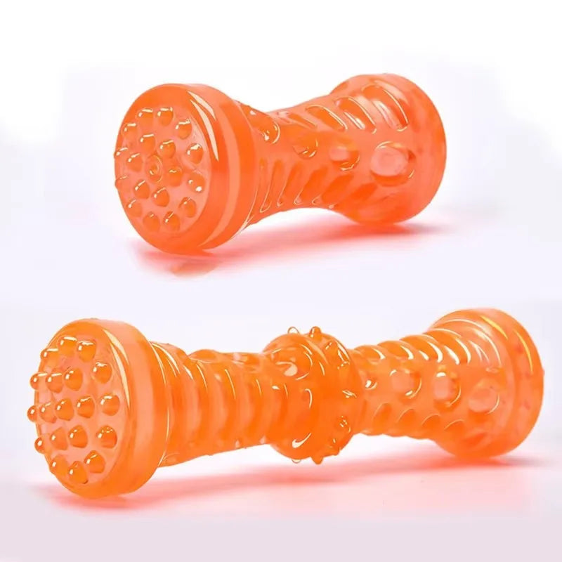 Bite Resistant Dog Toy Toothbrush Bone Sturdy Interactive Puppy Chew Dental Care for Small Dogs Safe Promotes Fresh Breath