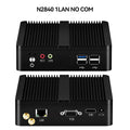 Intel Celeron J6412 N2930 J1900 Mini PC with 2xGigabit LAN 1xUSB3.0 3xUSB2.0 2xRS232 Fanless Industrial Computer Win10 Ready