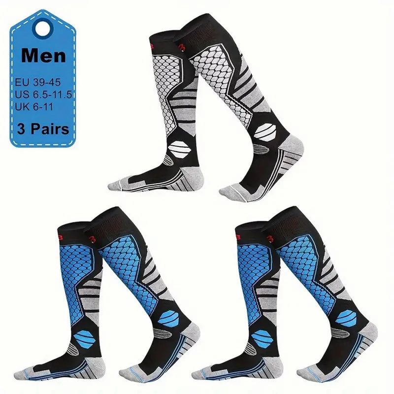 3 Pairs Men Winter Thick Sports Socks Outdoor Warmth | SAMAG