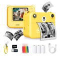 Digital Camera For Kids Instant Print Portable Small Camera With 32G Memory Card And 3 Rolls Printing Paper, Gift For Boys&Girls
